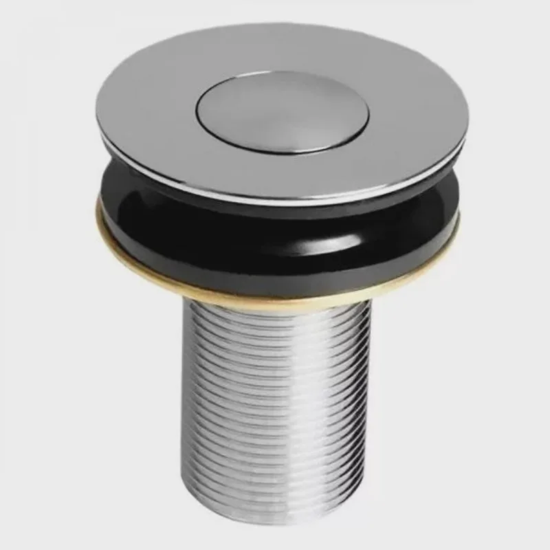 Kit Cuba RT49 com Válvula Click 1 Polegada B e Sifão Cromado e Flexível Compace