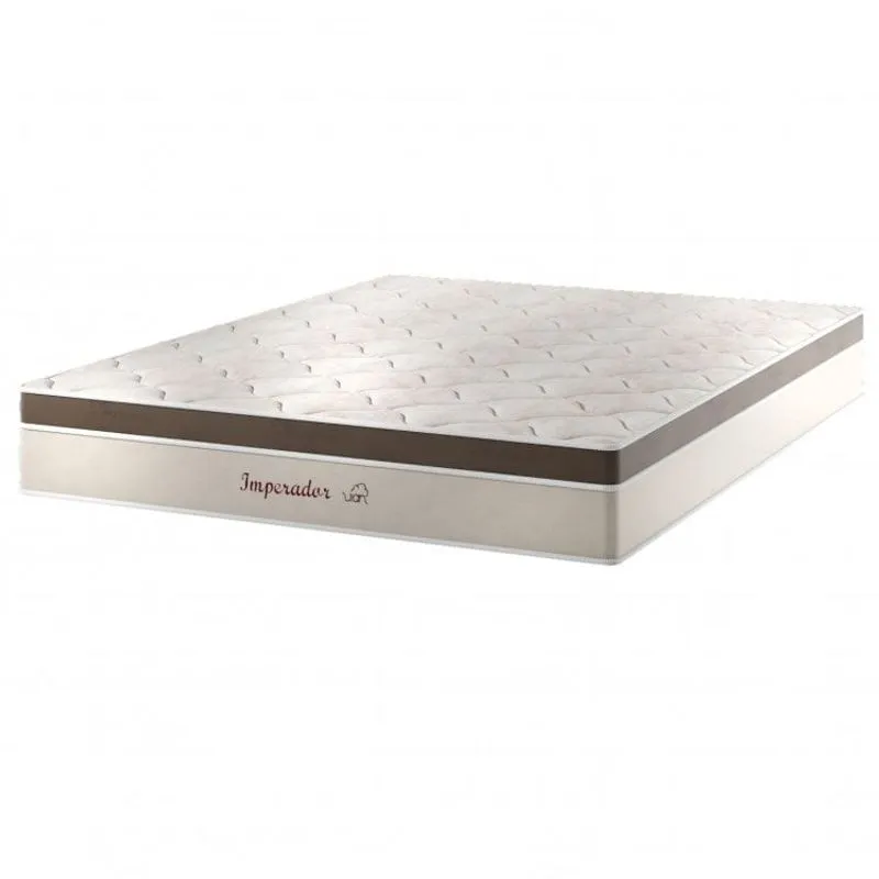 Colchão Queen 25cmx158cmx198cm Molas Superlastic Magnético Massageador Imperador Viero Bege