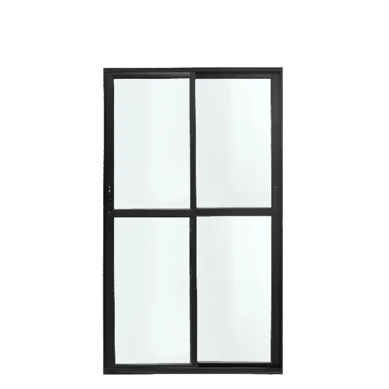 Porta de correr vidro 2f moveis lmagnum black 210x200 atlantica