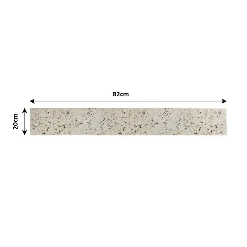 Soleira de Granito Branco Dallas Polida 82x20cm Kasa Granitos Soleira Polida Branco Dallas 082X020 Embalada Kasa Granitos