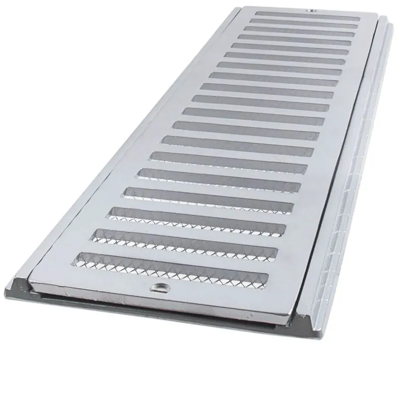Grelha E Porta Grelha De Alumínio Com Tela 15x100cm - Cj15100cte - Lgmais Lgmais