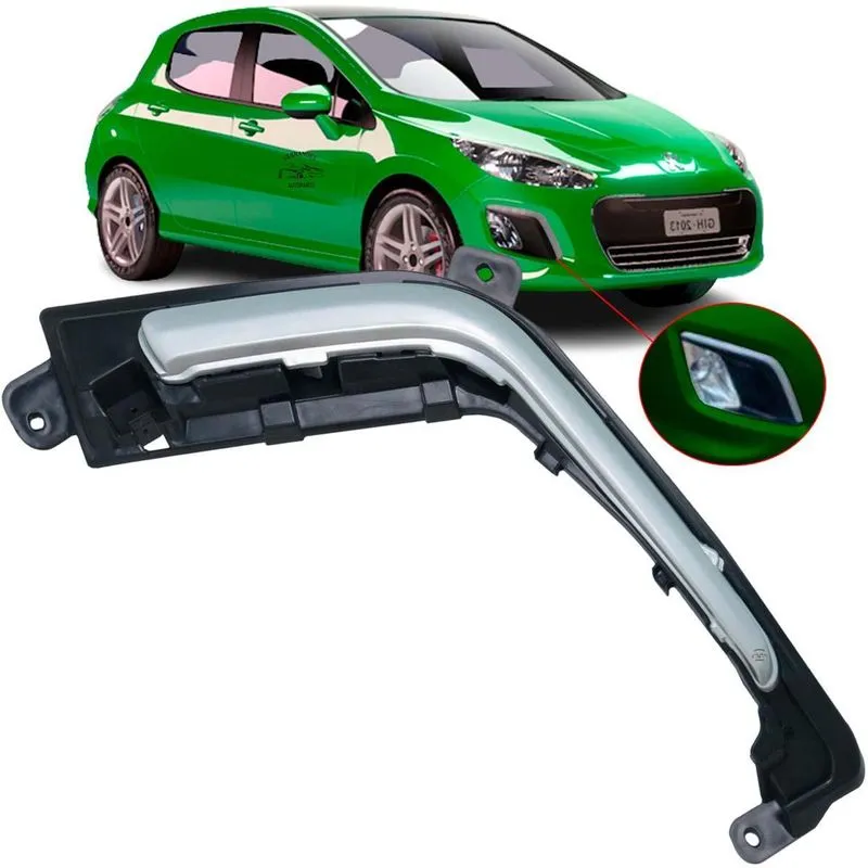 Moldura Aplique Cinza Milha Direito Peugeot 308 2012 2013 14