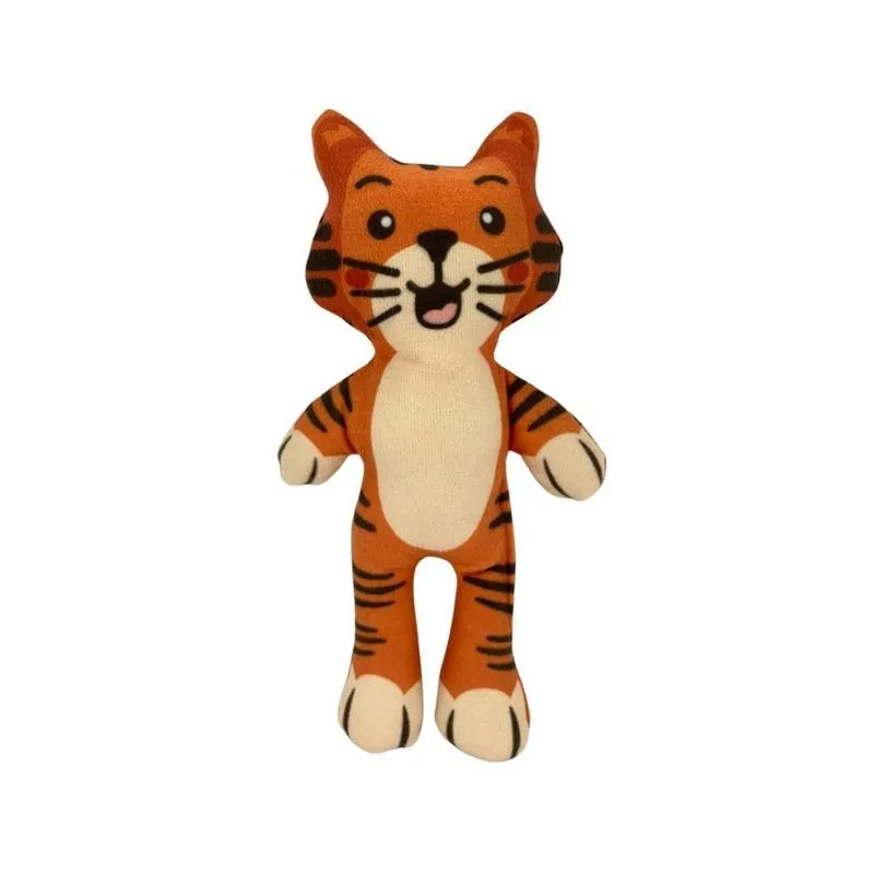 Brinquedo Mordedor Para Cães Cachorro Pelúcia Tigre