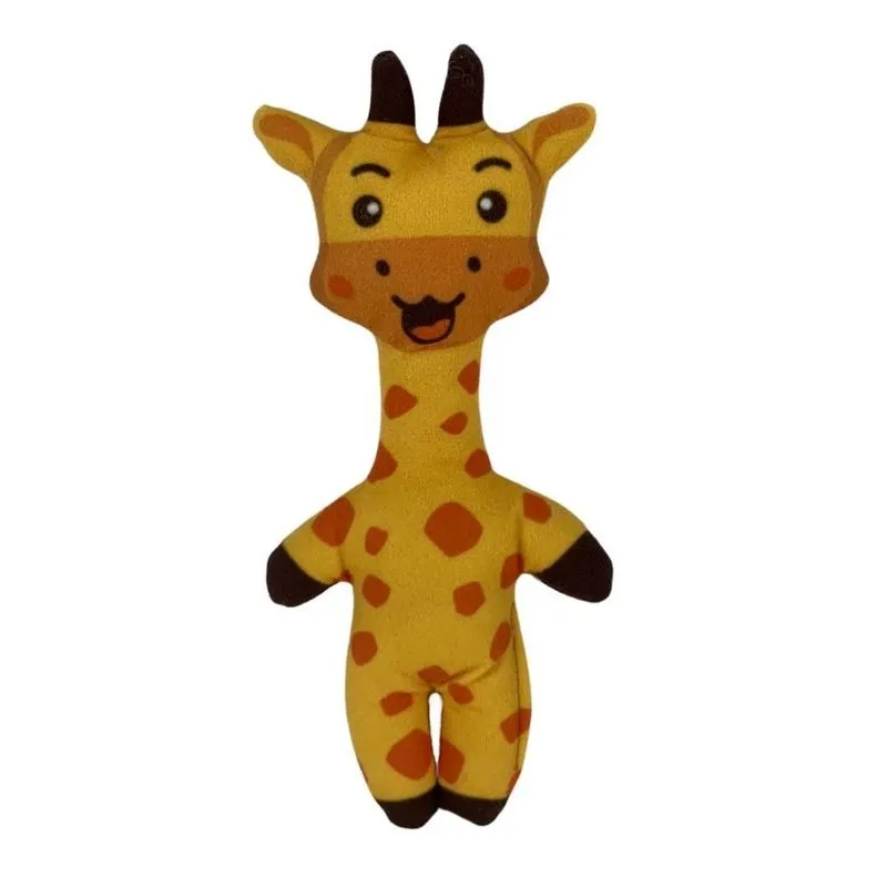 Brinquedo Mordedor Para Cães Cachorro Pelúcia Girafa