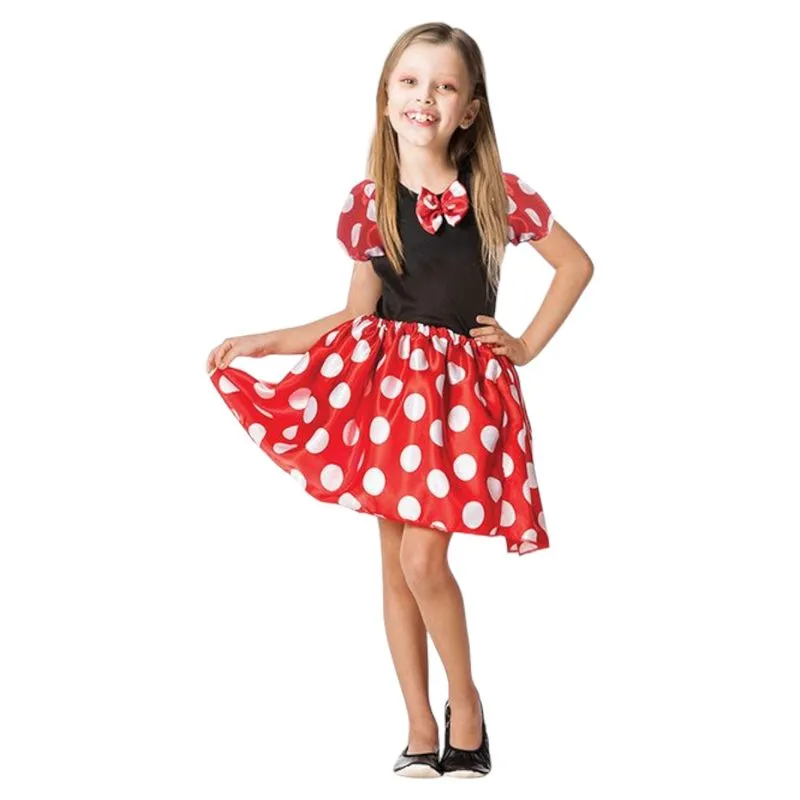 Fantasia Infantil Vestido Menina De Bolinhas Festa De Aniversário Dia Das Crianças Presente Menina Bloquinho Carnaval