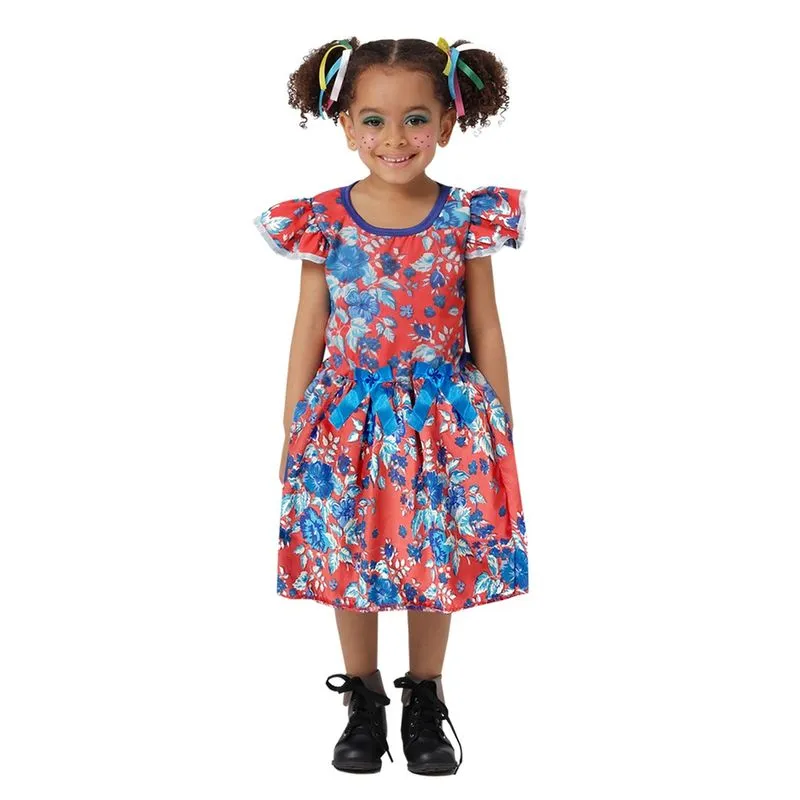 Vestido Festa Junina Infantil Caipira Cores