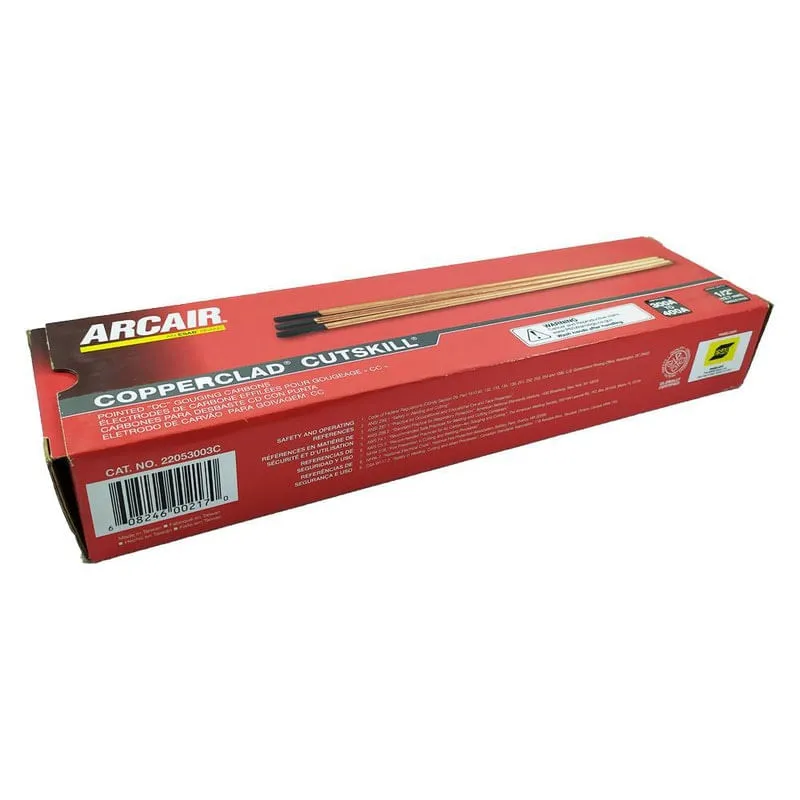 Eletrodo Grafite 3/16 X 12 - Esab - Kit Com 10 Unidades