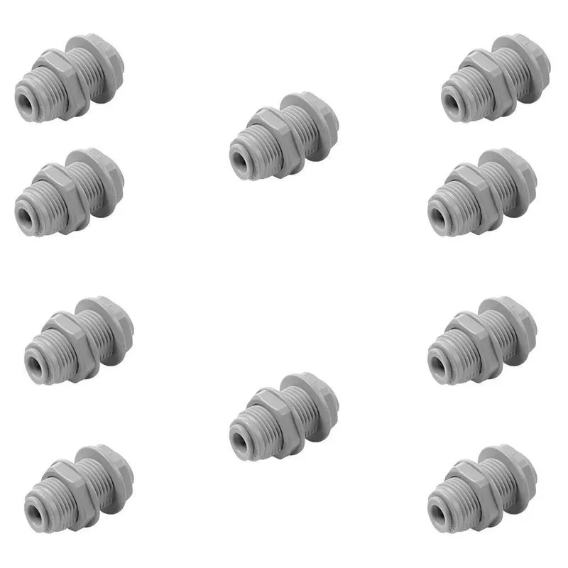 Conexão Rápida União Anteparo 1/4 X 1/4 - Kit 10 Unidades