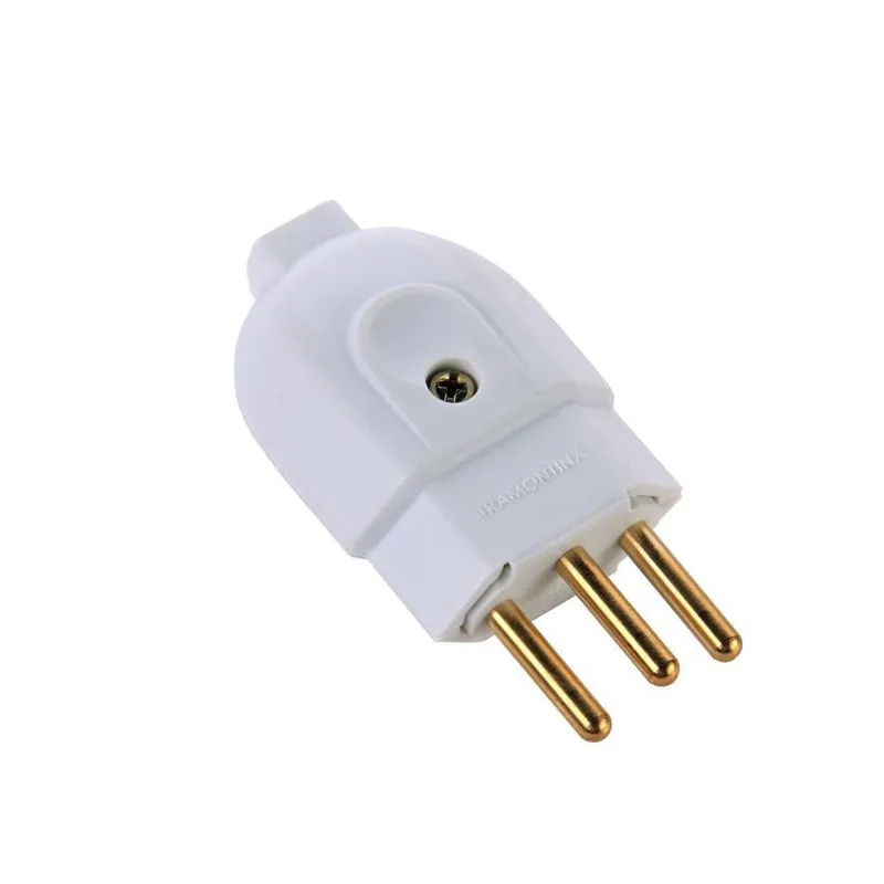 Plug Macho 2p+t Preto/branco - 57412/902 - Tramontina