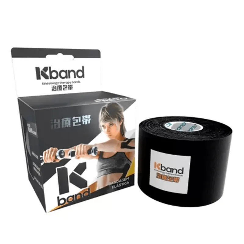 BANDAGEM ELASTICA ADESIVA KBAND PRETA 5CM X 5M R:KB-001