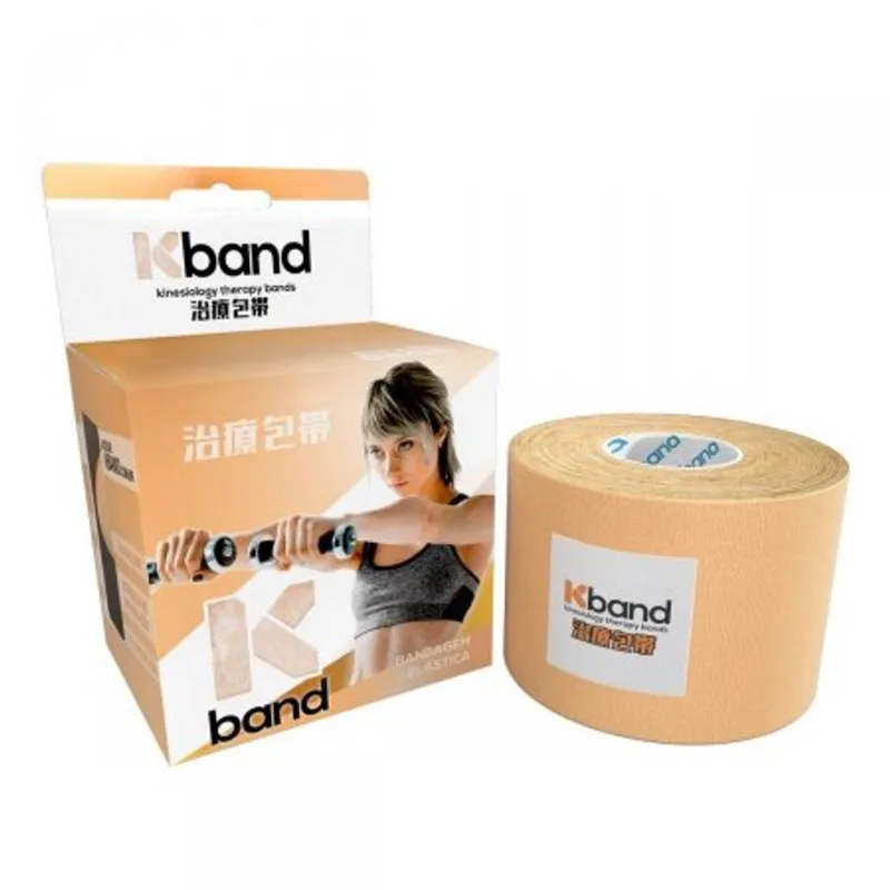 BANDAGEM ELASTICA ADESIVA KBAND BEGE 5CM X 5M R:KB-002