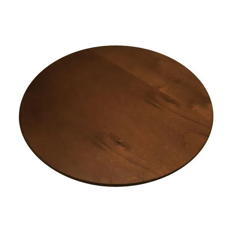 Prato Giratório Madeira Castanho 80 Cm Para Mesa De Jantar