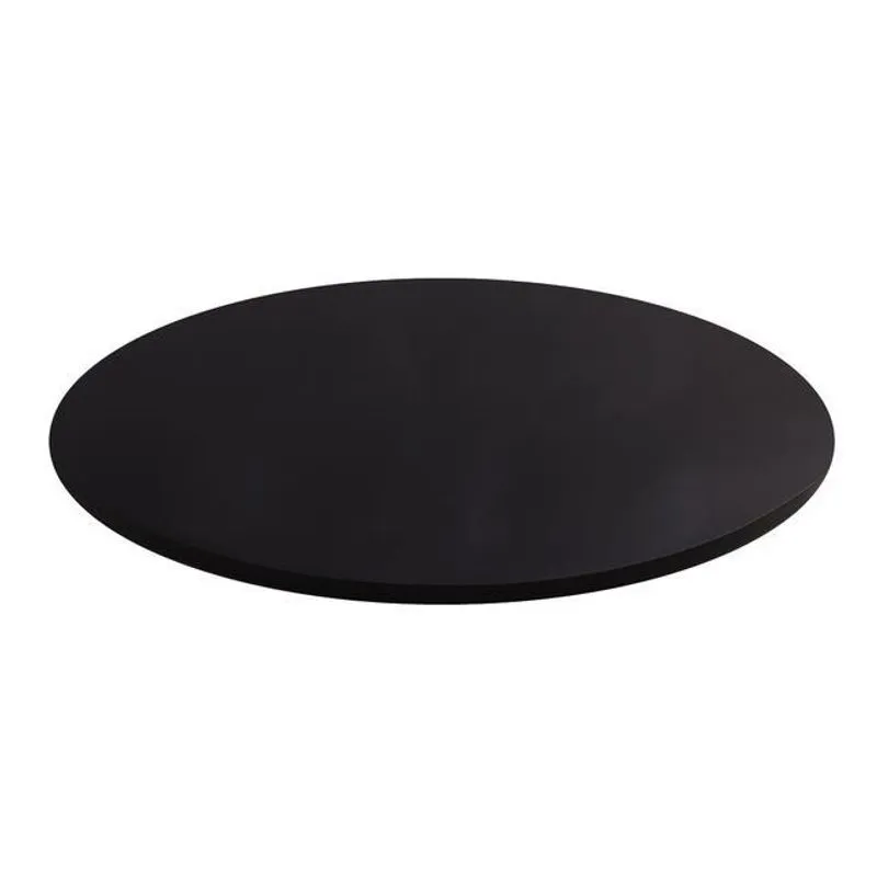 Prato Giratório Laqueado Preto 60 Cm Para Mesa De Jantar