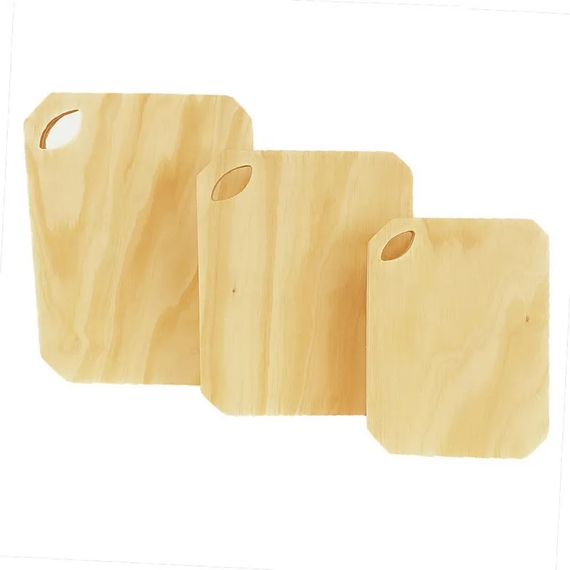 Kit 3 Tábuas De Frios Retangular Para Mesa Posta Em Pinus