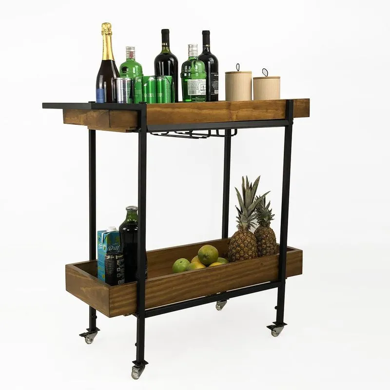 Adega Carrinho Para Bebidas - Estilo Industrial