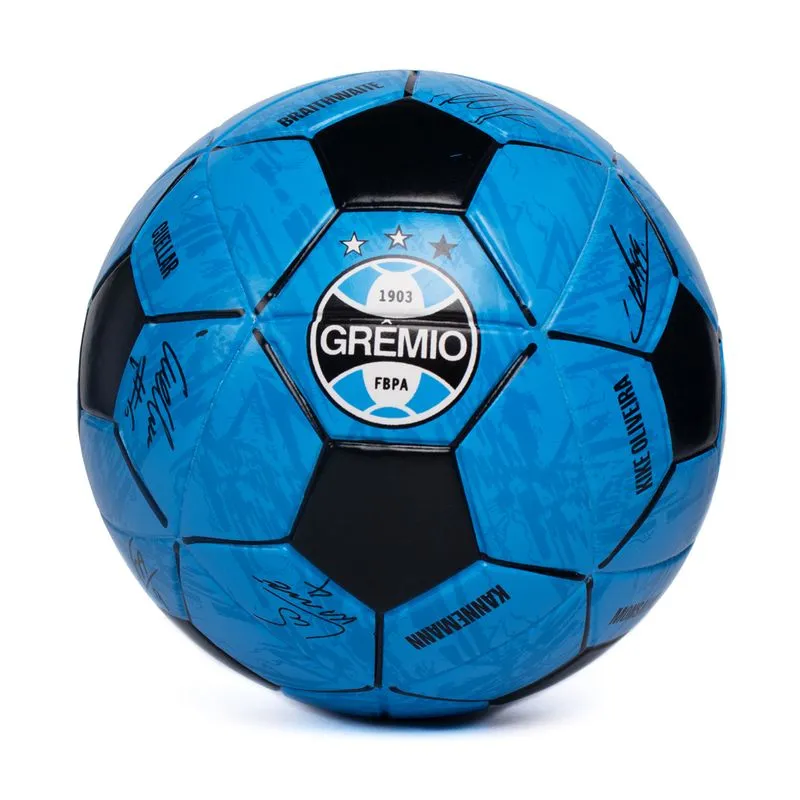 Bola Campo Dualt Grêmio Nº5 FBPA Assinaturas Azul/Preto - U