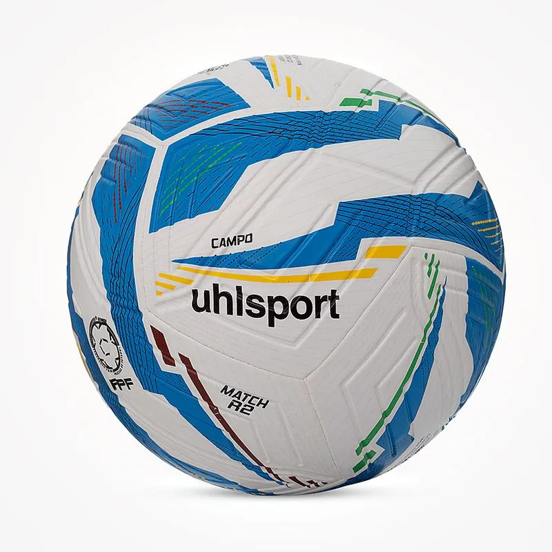 Bola de Futebol Campo uhlsport Match R2 Pernambucano - Branco e Azul Cor:Branco;Tamanho:Único