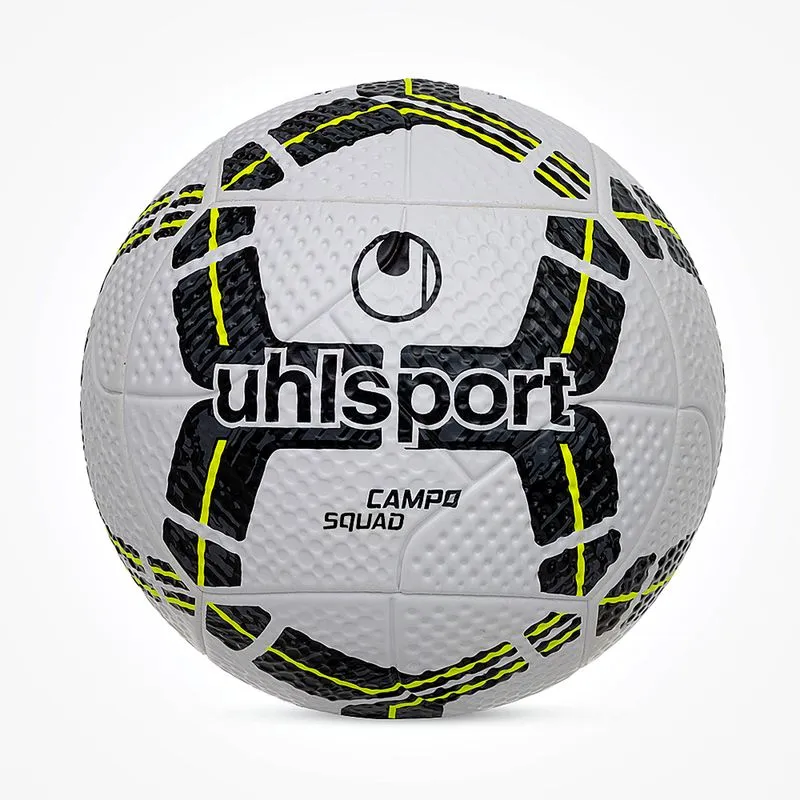 Bola de Futebol Campo Uhlsport Squad - Branco/Preto/Amarelo - Branco - 5