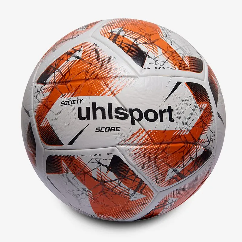 Bola de Futebol Society uhlsport Score Branco/Preto/Laranja - Branco - 5