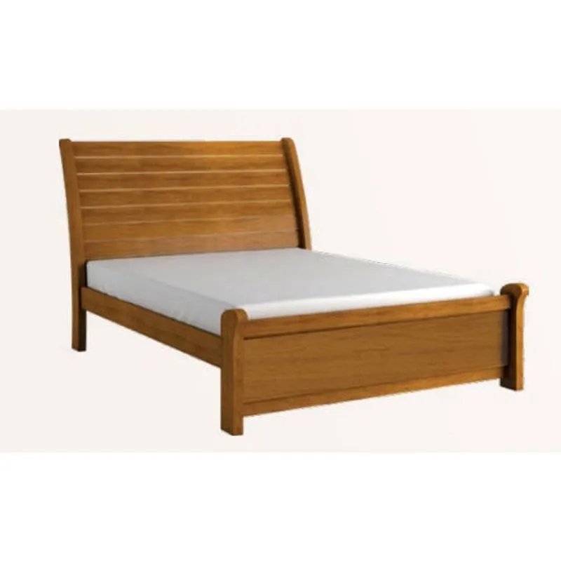 Cama Casal 1,40 estrutura em mdf design moderno - Siena-Nature - Bianchi Móveis