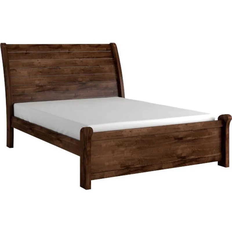 Cama Casal Queen 1,60 estrutura em mdf resistente - Siena-Avelã - Bianchi Móveis