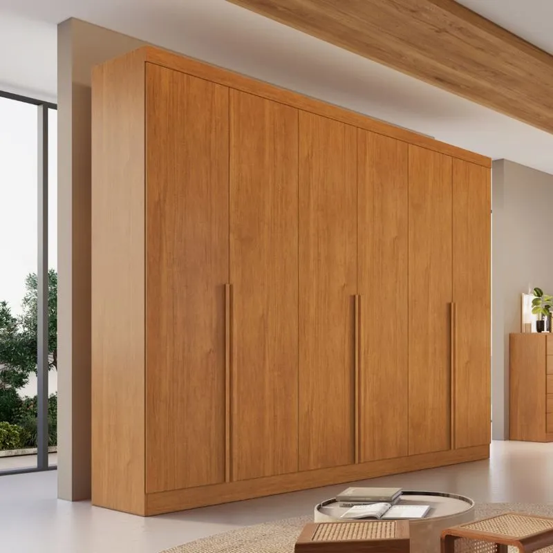 Guarda Roupa Casal 6 Portas em MDF Alvorada Bianchi