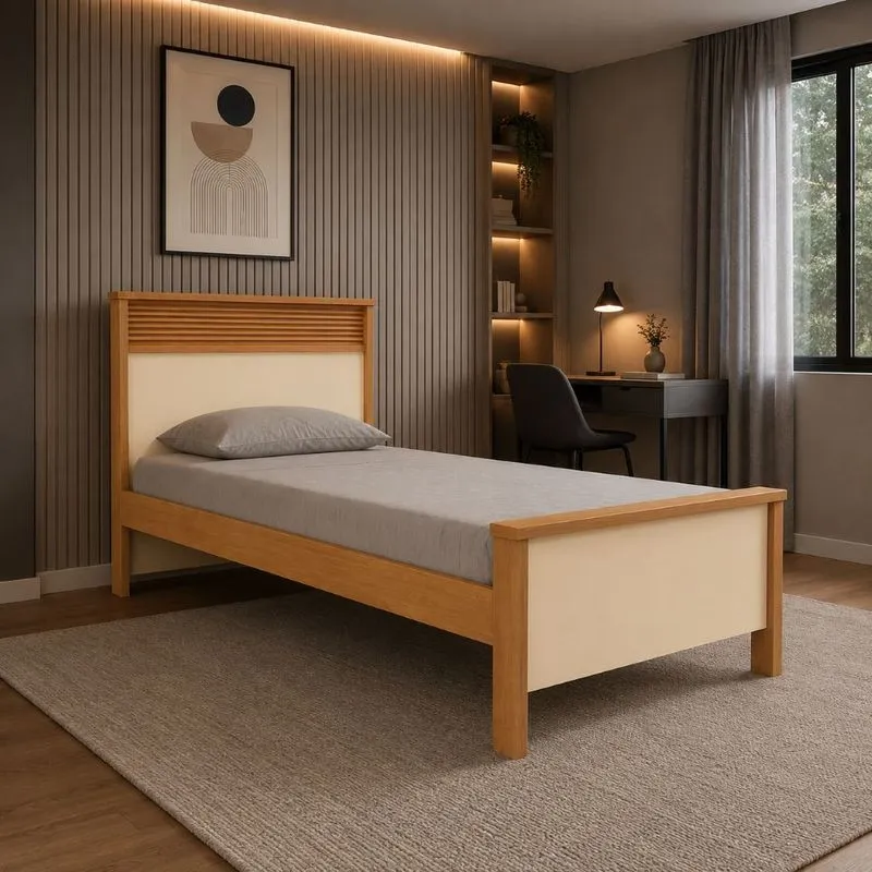 Cama Solteiro Em MDF Berlim Bianchi