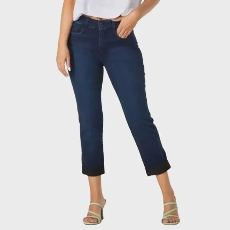 Calça Feminino Cropped Modeladora Lycra 3126 - Cris Jeans