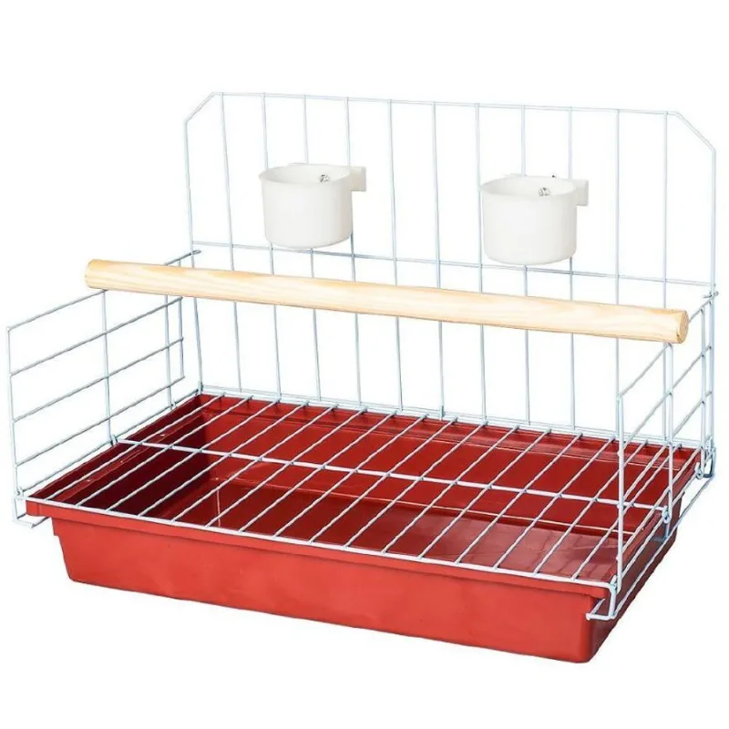 Poleiro Para Papagaio Médio Vermelho - Jelplast