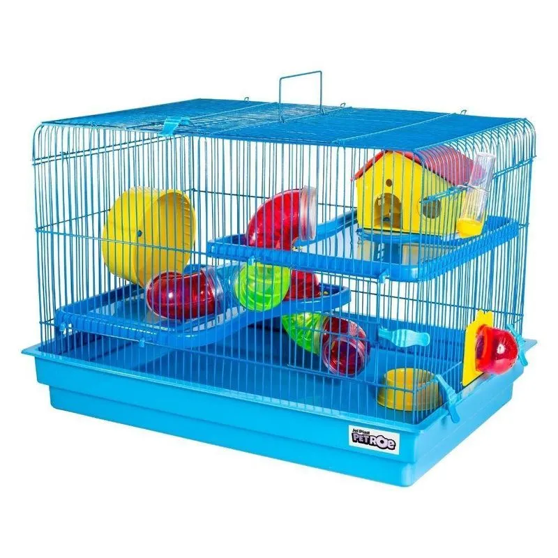 Gaiola P/hamster Big Space Jel Plast Azul
