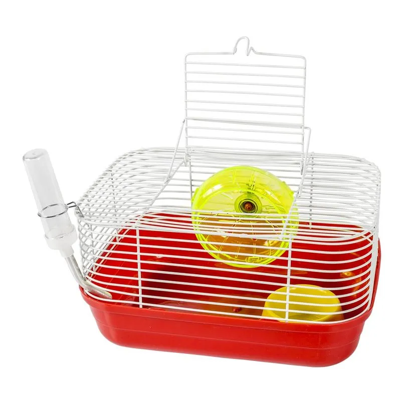 Gaiola Para Hamster Completa Top Star Vermelha