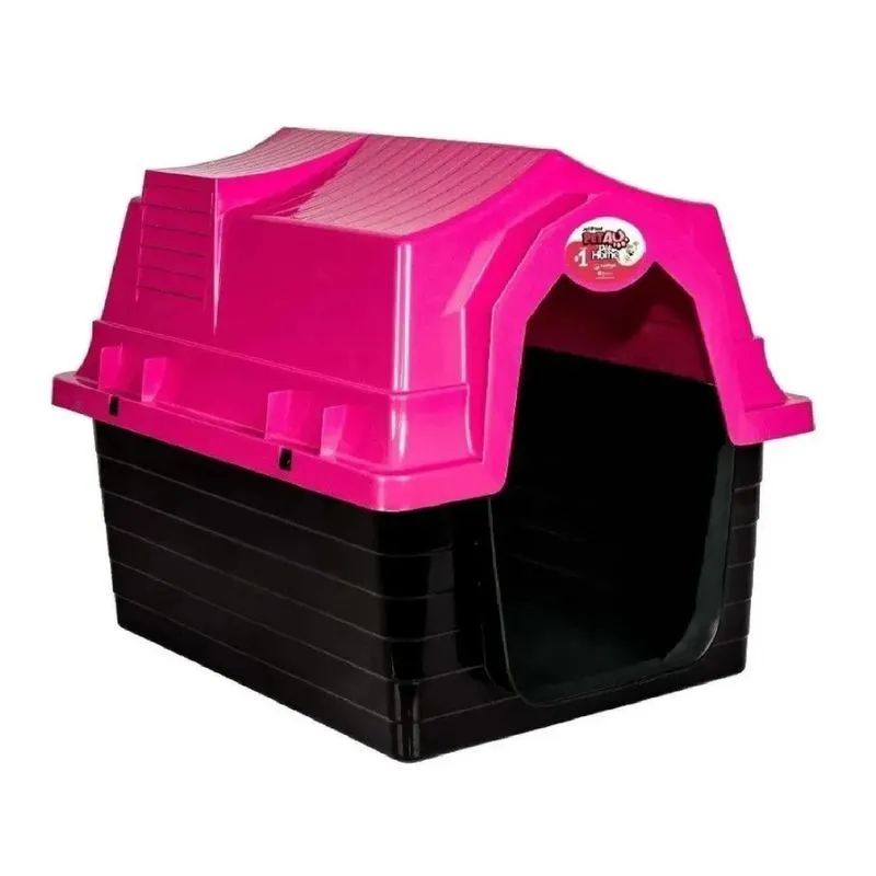 Casa Casinha Pet Cachorro Cães Médio Porte Nº4 Rosa