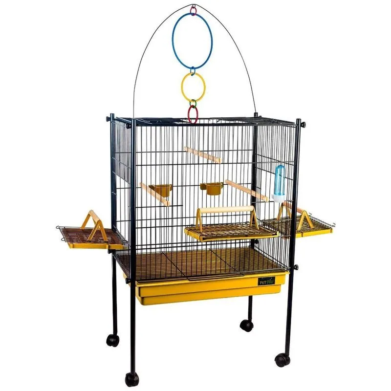 Viveiro Gaiola Calopsita Triplex Black - Amarelo