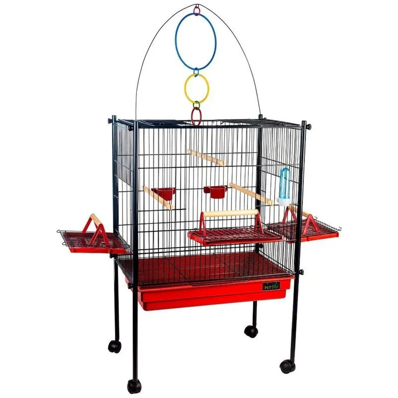 Viveiro Gaiola Calopsita Triplex Black - Vermelho