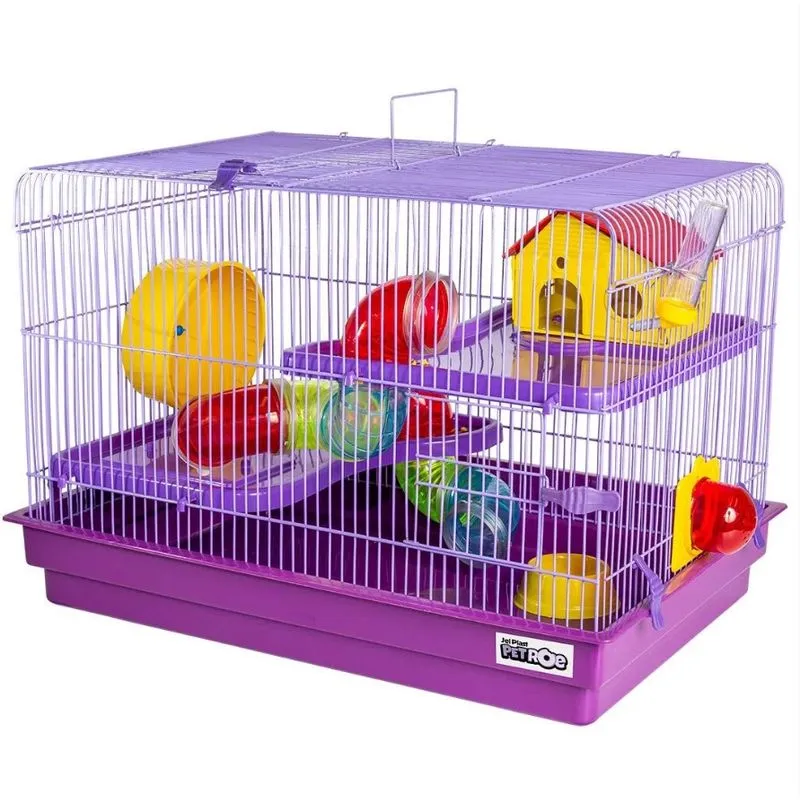 Gaiola Para Hamster Cor Lilás Big Space Jel Plast Pet Roe