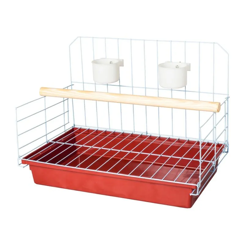 Poleiro Para Papagaio Médio Vermelho 1 Unidade Pet Piu Jel Plast