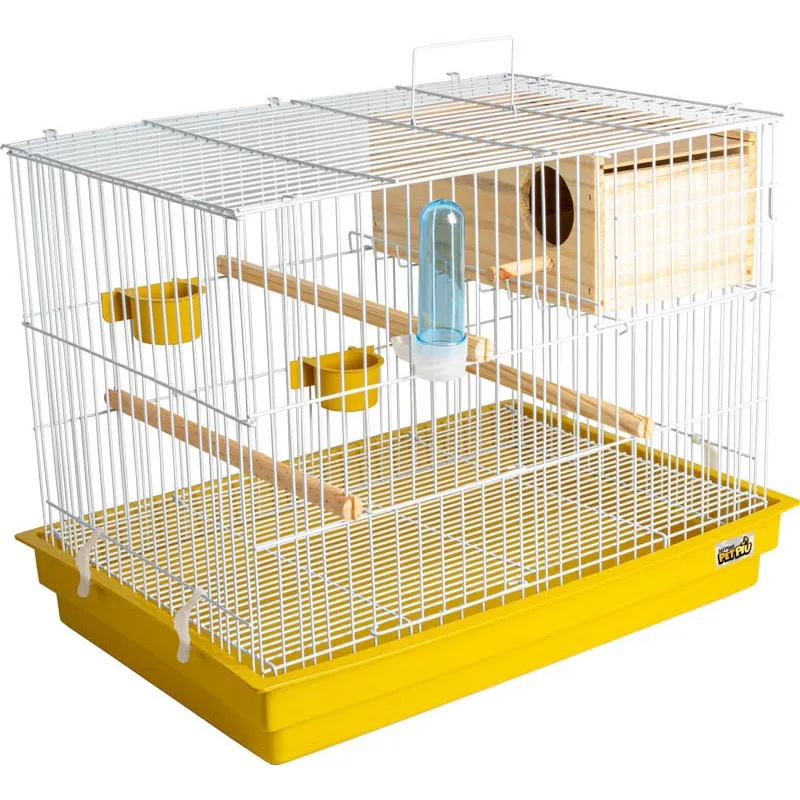 Criadeira Grande Para Calopsita Gaiola Completa amarelo