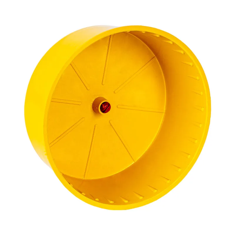 Brinquedo Jel Plast Pet Roe Roda Plástica Amarela Para Hamster