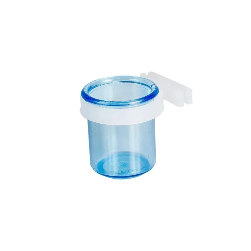 Porta Vitamina Cristal Pequena Azul Presilha Fechada 8ml 12