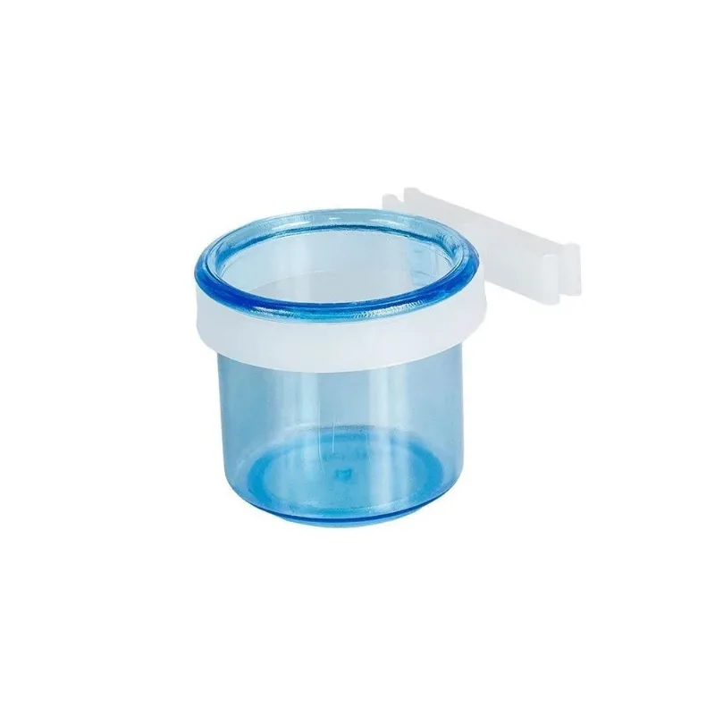 Porta Vitamina Cristal Azul Médio Presilha Fechada 15ml 12