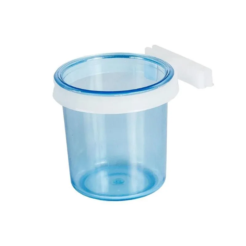 Porta Vitamina Cristal Grande Azul Presilha Fechada 30ml 12