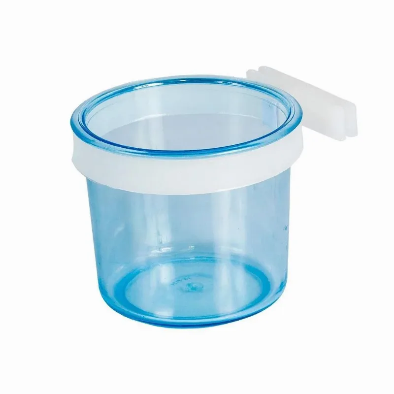 Porta Vitamina Cristal Extra Grande Azul Presilha Fechada