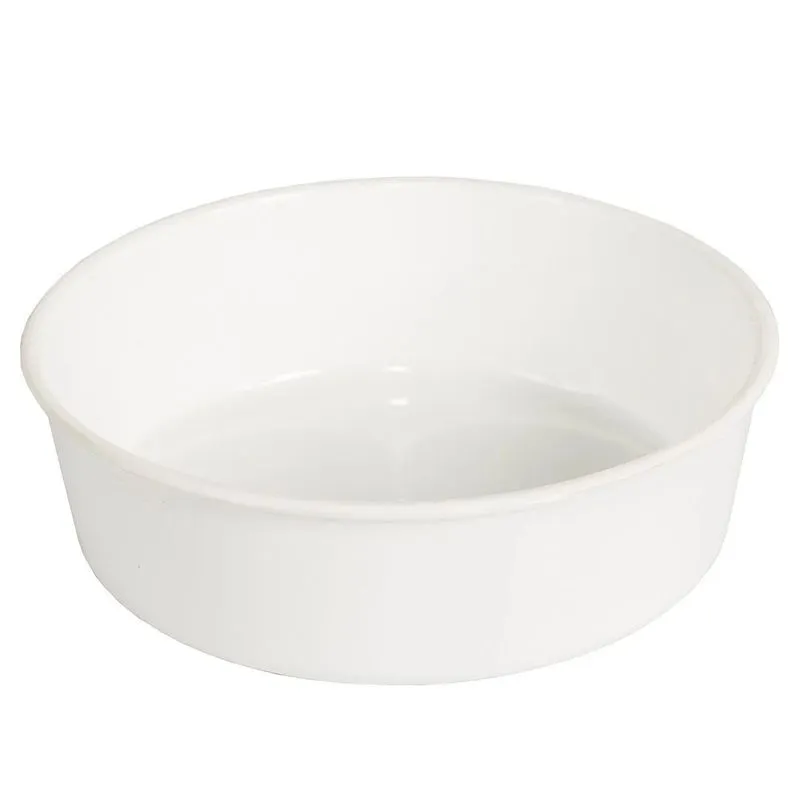 Tigela Redonda Leitosa Branca Média 125ml 12 Unidades Pet Piu Jel Plast