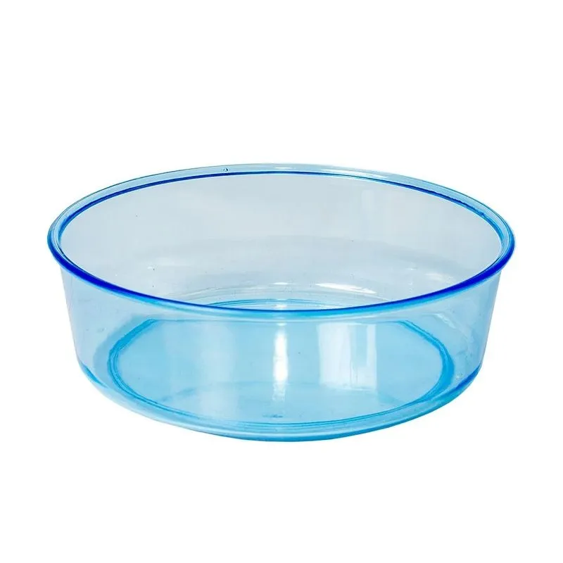 Tigela Redonda Azul Média 125ml 12 Unidades Pet Piu Jel Plast