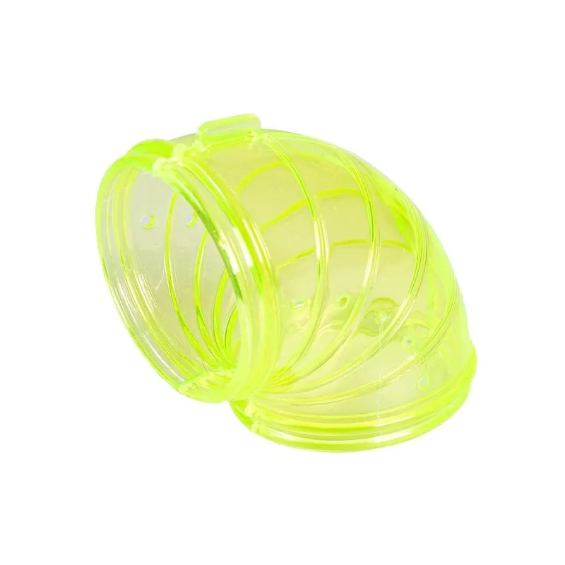 Acessório Tubo Curva Verde Gaiola Hamster 12 Unidades Pet
