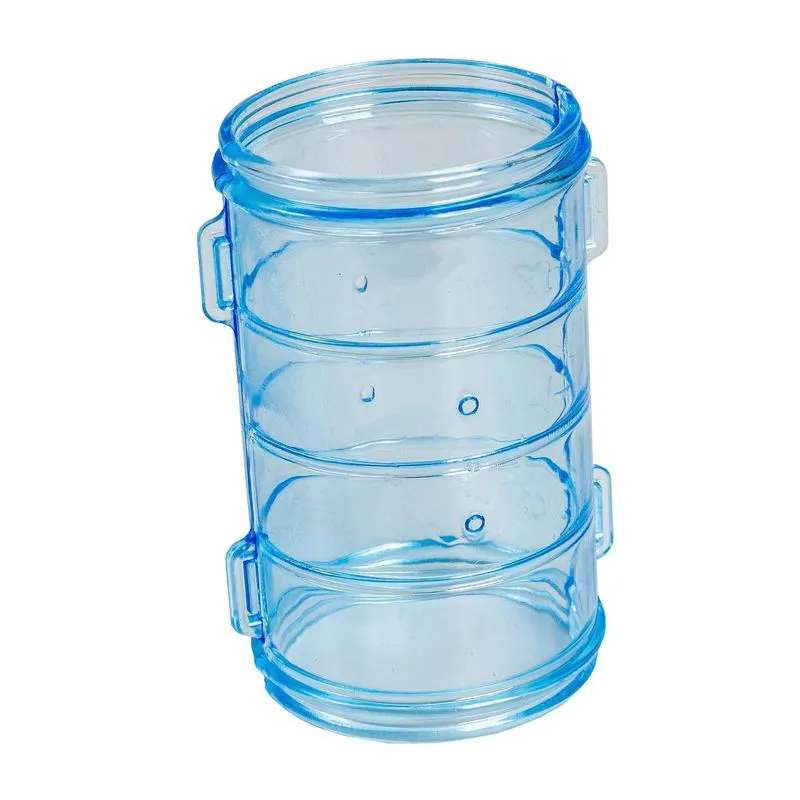 Acessório Tubo Reto Azul Gaiola Hamster 12 Unidades Pet Roe