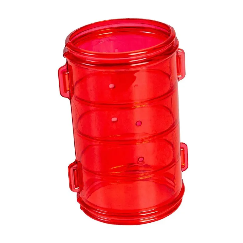 Acessório Tubo Reto Vermelho Gaiola Hamster 12 Unidades Pet
