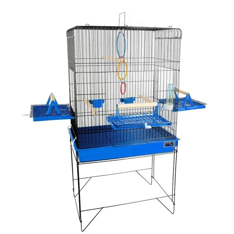 Viveiro Para Calopsita Confort Triplex Jel Plast Black Azul