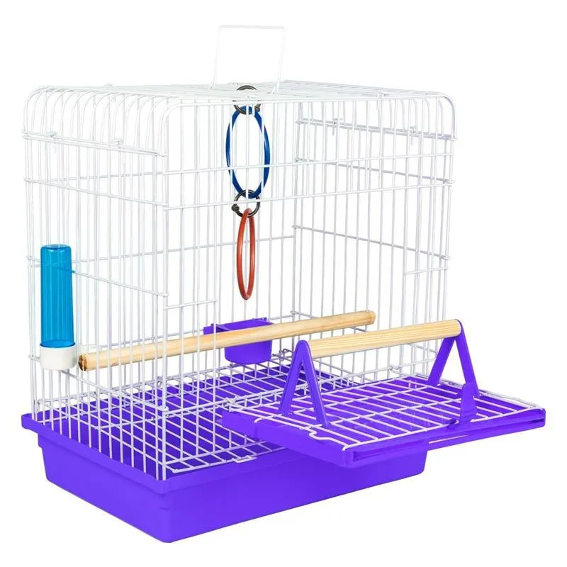 Mini Viveiro Para Calopsita Lilás Pet Piu Jel Plast