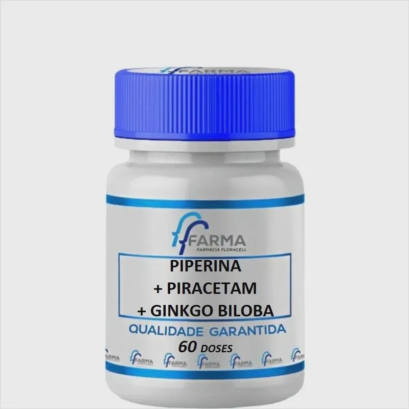 Piperina + Piracetam + Ginkgo Biloba 60 Doses